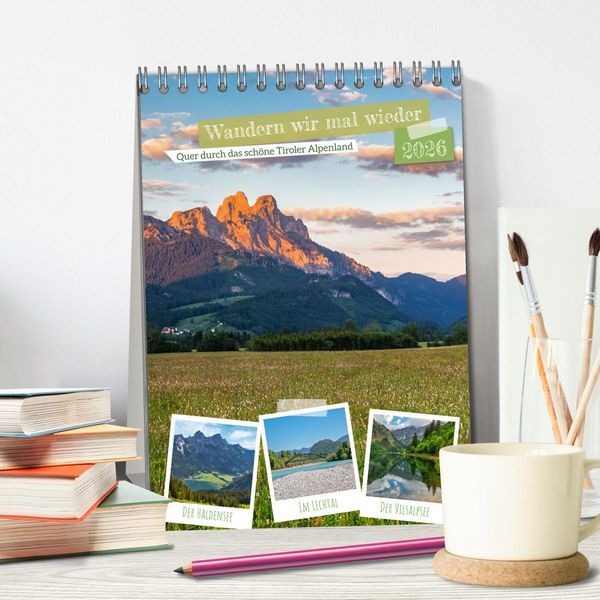 Produktbild: Wandern wir mal wieder (Tischkalender 2026 DIN A5 hoch), CALVENDO Monatskalender