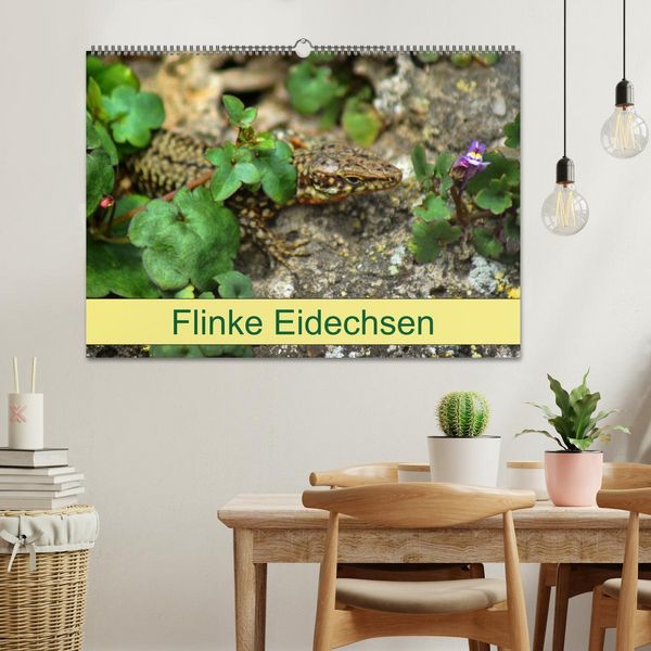 Produktbild: Flinke Eidechsen (Wandkalender 2026 DIN A2 quer), CALVENDO Monatskalender