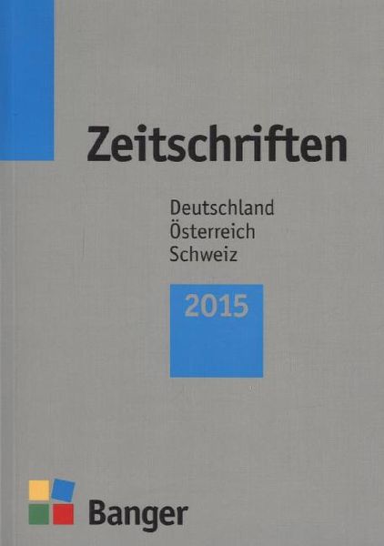 Produktbild: Zeitschriften 2015 - Deutschland - &Ouml;sterreich - Schweiz - 59. Jg.