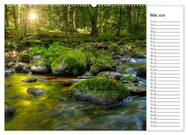 Produktbild: Landschaften im Harz (hochwertiger Premium Wandkalender 2026 DIN A2 quer), Kunstdruck in Hochglanz