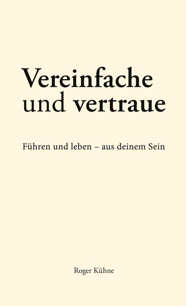Produktbild: Vereinfache und vertraue