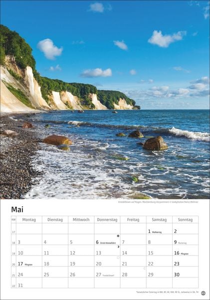 Produktbild: Deutschlands K&uuml;sten Kalender 2027