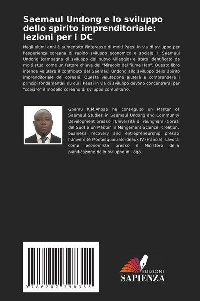Produktbild: Saemaul Undong e lo sviluppo dello spirito imprenditoriale: lezioni per i DC