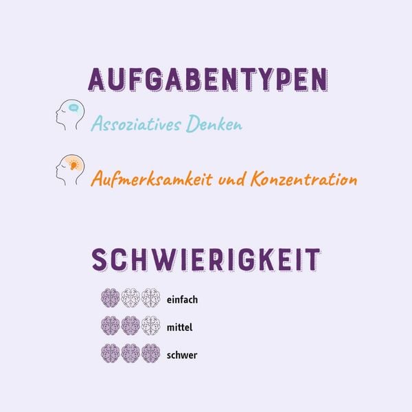 Produktbild: Gehirnjogging &ndash; Trainingsbuch: Assoziatives Denken und Konzentration