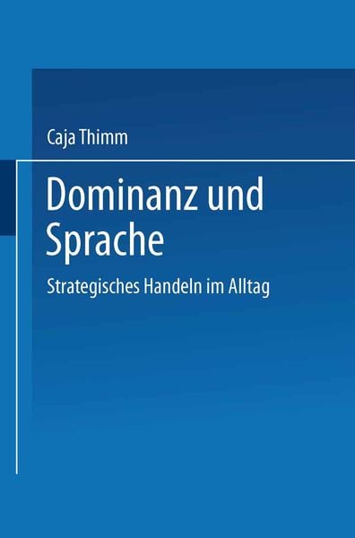 Produktbild: Dominanz und Sprache