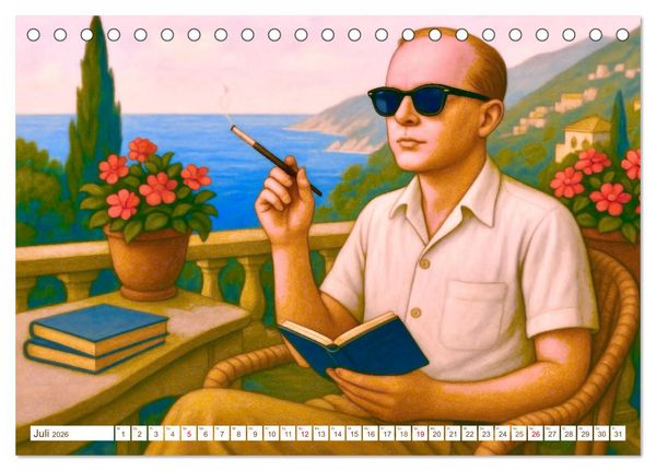 Produktbild: Truman Capote (Tischkalender 2026 DIN A5 quer), CALVENDO Monatskalender
