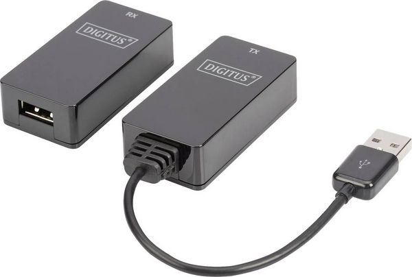 Produktbild: Digitus DA-70139-2 USB-A (USB 1.1) Extender (Verl&auml;ngerung) &uuml;ber Netzwerkkabel RJ45 45m