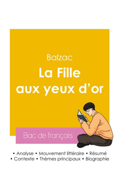 Produktbild: R&eacute;ussir son Bac de fran&ccedil;ais 2026 : Analyse du roman La Fille aux yeux d'or de Balzac