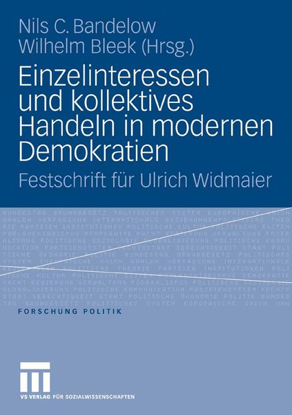 Produktbild: Einzelinteressen und kollektives Handeln in modernen Demokratien