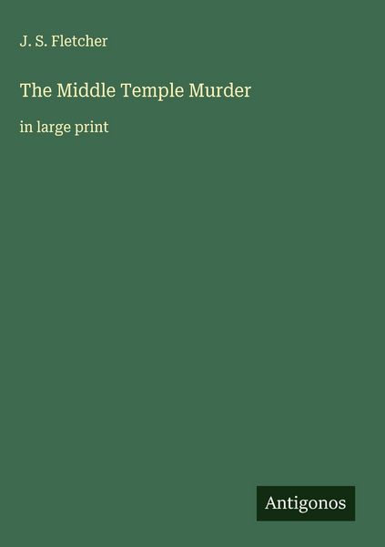 Produktbild: The Middle Temple Murder