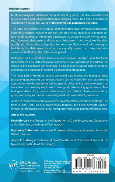 Produktbild: Bioinformatics Database Systems