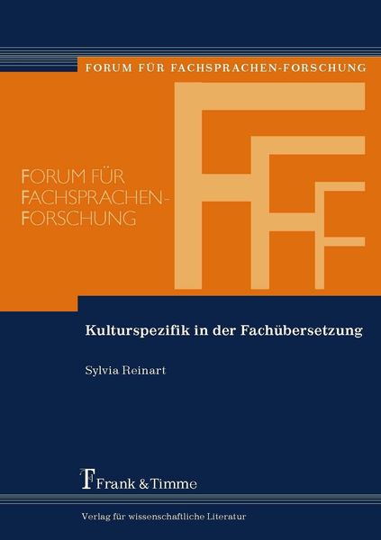 Produktbild: Kulturspezifik in der Fach&uuml;bersetzung