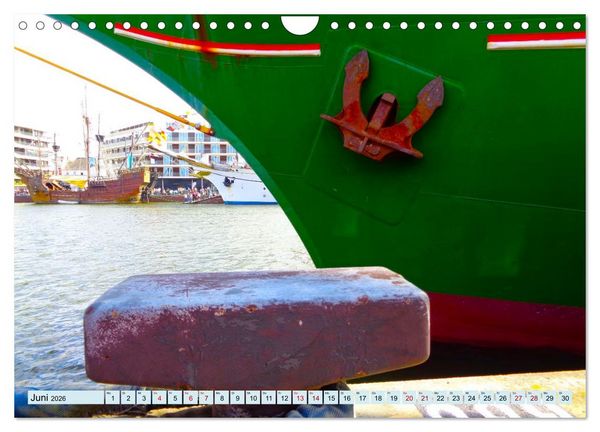 Produktbild: Ein detaillierter Blick auf Segelschiffe (Wandkalender 2026 DIN A4 quer), CALVENDO Monatskalender