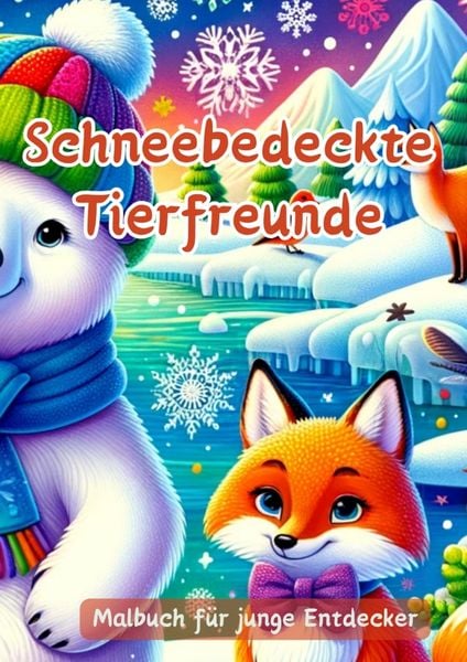 Schneebedeckte Tierfreunde