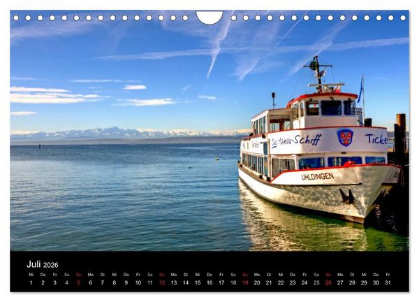 Produktbild: Bodensee (Wandkalender 2026 DIN A4 quer), CALVENDO Monatskalender