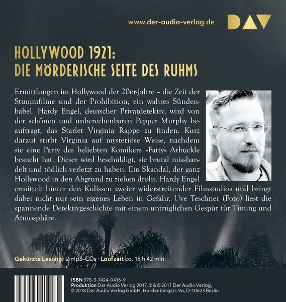 Produktbild: Der Mann, der nicht mitspielt. Hollywood 1921: Hardy Engels erster Fall