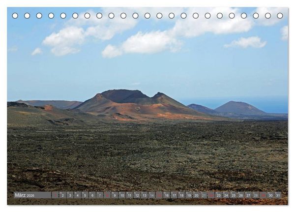 Produktbild: Urlaub auf Lanzarote (Tischkalender 2026 DIN A5 quer), CALVENDO Monatskalender