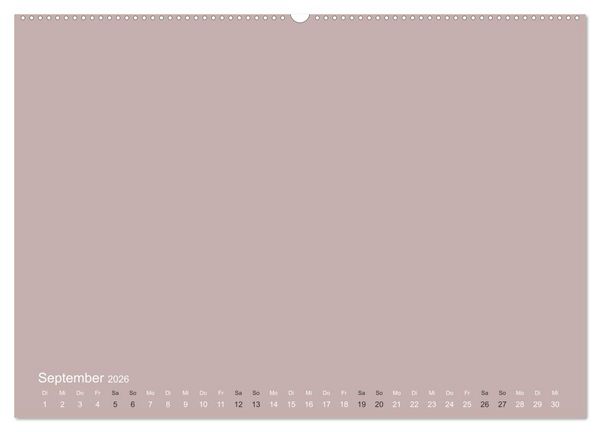 Produktbild: DIY Bastel-Kalender -Erdige Pastell Farben- Zum Selbstgestalten (Wandkalender 2026 DIN A2 quer), CALVENDO Monatskalender