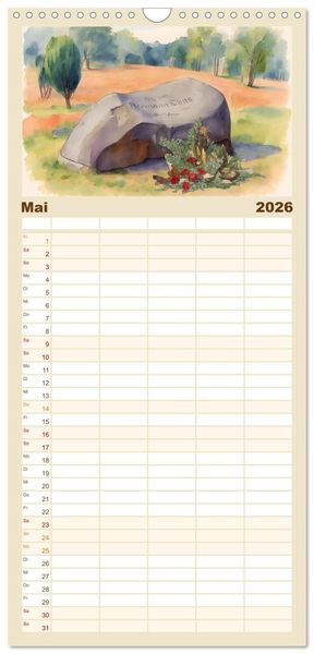 Produktbild: Familienplaner 2026 - Zauberhaftes L&uuml;neburg mit 5 Spalten (Wandkalender, 21 x 45 cm) CALVENDO