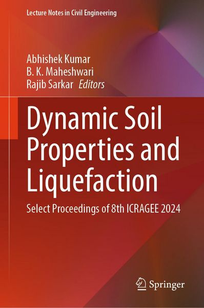 Produktbild: Dynamic Soil Properties and Liquefaction