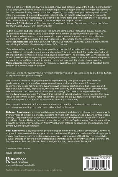 Produktbild: A Clinical Guide to Psychodynamic Psychotherapy