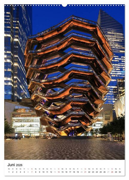 Produktbild: New Yorks architektonische Highlights (Wandkalender 2026 DIN A2 hoch), CALVENDO Monatskalender