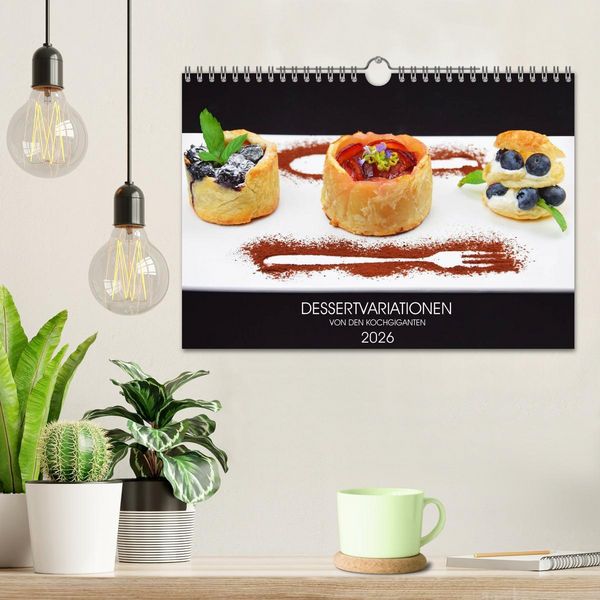 Produktbild: DESSERTVARIATIONEN (Wandkalender 2026 DIN A4 quer), CALVENDO Monatskalender