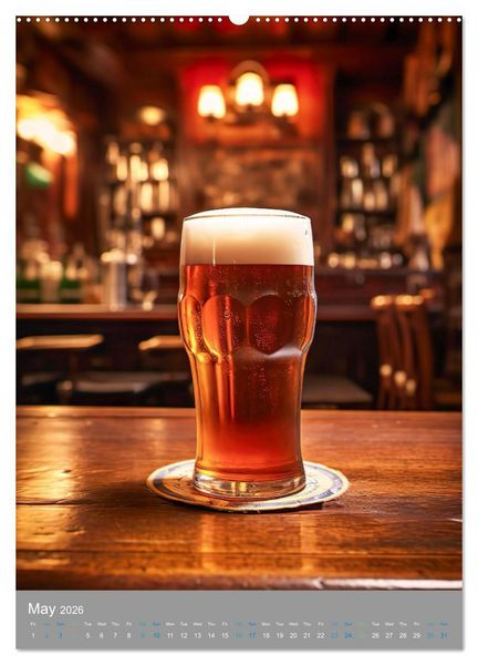 Produktbild: Beer (High Quality Premium Wall Calendar 2026 DIN A2 portrait),CALVENDO 12 Month Wall Calendar
