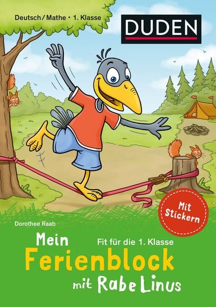 Produktbild: Mein Ferienblock mit Rabe Linus &ndash; Fit f&uuml;r die 1. Klasse