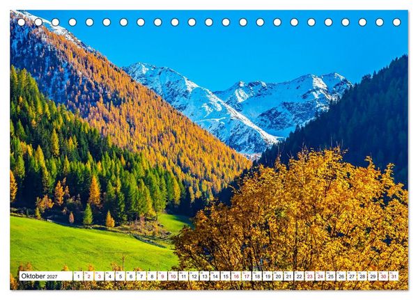 Produktbild: S&uuml;dtirol, das Ultental Traumhafte Landschaften (Tischkalender 2027 DIN A5 quer), CALVENDO Monatskalender