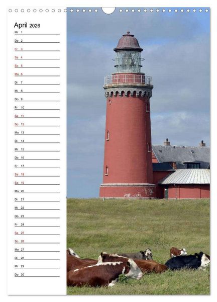 Produktbild: Leuchtt&uuml;rme in D&auml;nemark (Wandkalender 2026 DIN A3 hoch), CALVENDO Monatskalender