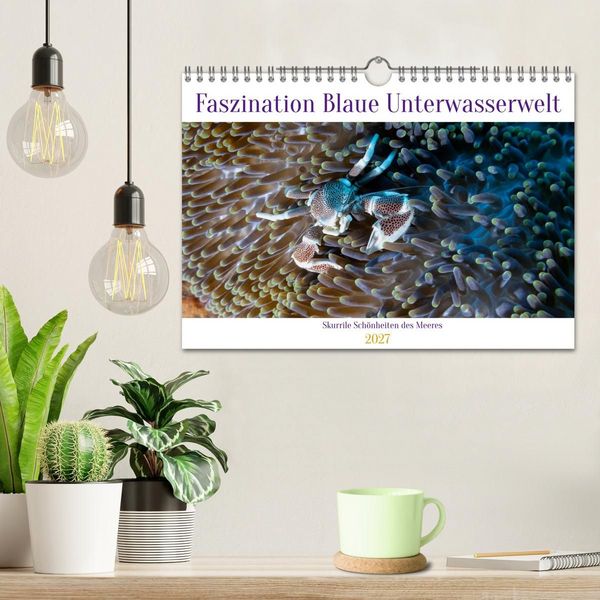 Produktbild: Faszination blaue Unterwasserwelt (Wandkalender 2027 DIN A4 quer), CALVENDO Monatskalender