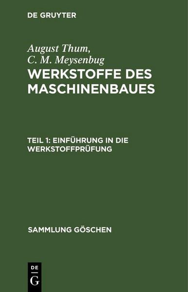 Produktbild: Einf&uuml;hrung in die Werkstoffpr&uuml;fung