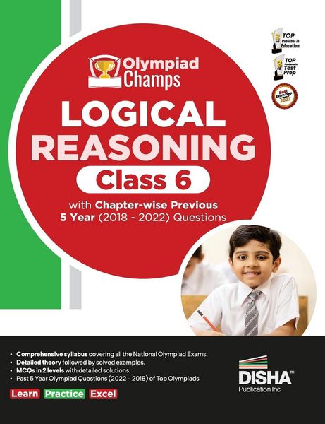 Produktbild: Olympiad Champs Logical Reasoning Class 6 with Chapter-wise Previous 5 Year (2018 - 2022) Questions | Complete Prep Guide with Theory, PYQs, Past & Pr
