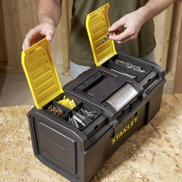 Produktbild: STANLEY 1-79-217 1-79-217 Werkzeugbox Kunststoff Schwarz, Gelb