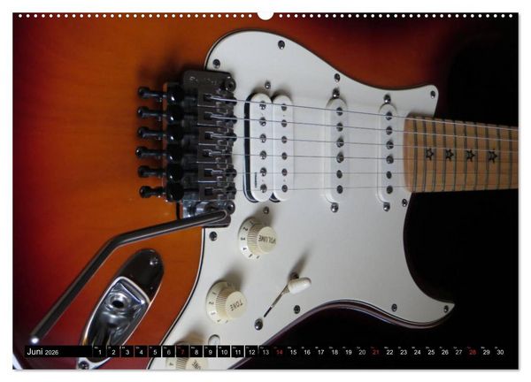 Produktbild: KULT GITARRE - Richie Sambora Stratocaster (Wandkalender 2026 DIN A2 quer), CALVENDO Monatskalender