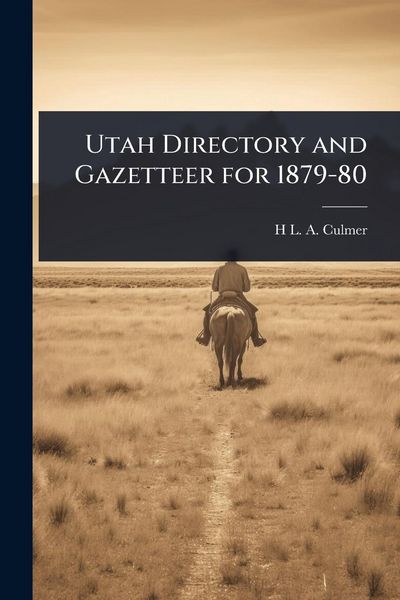 Produktbild: Utah Directory and Gazetteer for 1879-80