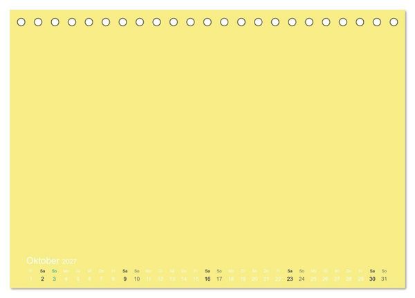 Produktbild: Bastelkalender - Gelb (Tischkalender 2027 DIN A5 quer), CALVENDO Monatskalender