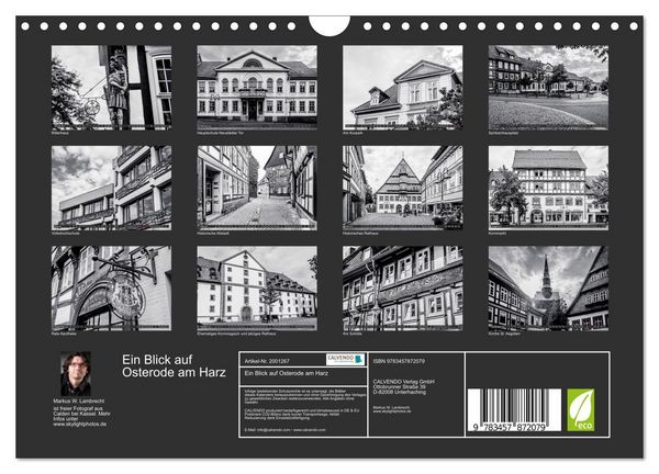 Produktbild: Ein Blick auf Osterode am Harz (Wandkalender 2026 DIN A4 quer), CALVENDO Monatskalender
