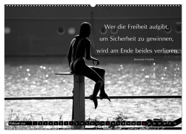 Produktbild: Weisheiten, Zitate und Spr&uuml;che - Ein Jahr voller Gedanken 2026 (hochwertiger Premium Wandkalender 2026 DIN A2 quer), Kunstdruck in Hochglanz