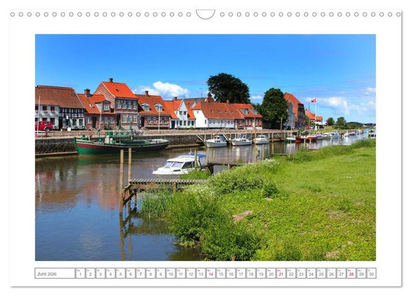 Produktbild: Ribe, D&auml;nemarks alte Stadt mit Mittelaltercharme und Wikinger-Vergangenheit (Wandkalender 2026 DIN A3 quer), CALVENDO Monatskalender
