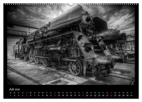 Produktbild: Dampflokomotiven (Wandkalender 2026 DIN A2 quer), CALVENDO Monatskalender
