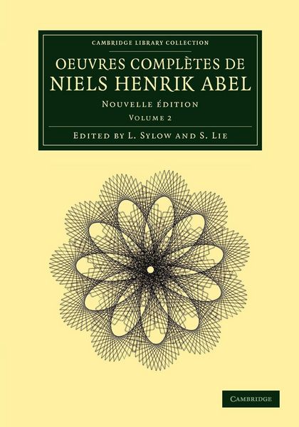 Produktbild: Oeuvres Completes de Niels Henrik Abel