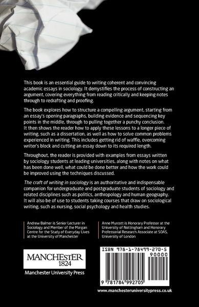 Produktbild: The craft of writing in sociology