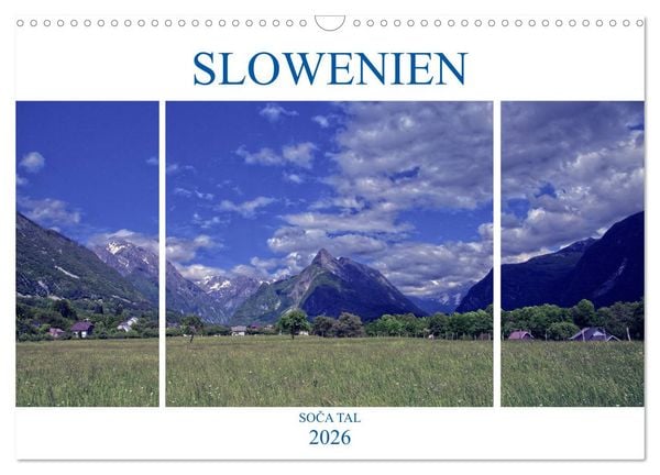 Produktbild: Slowenien - Soca Tal (Wandkalender 2026 DIN A3 quer), CALVENDO Monatskalender