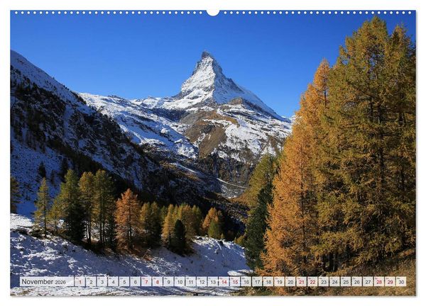 Produktbild: Bergblicke der Schweiz (Wandkalender 2026 DIN A2 quer), CALVENDO Monatskalender