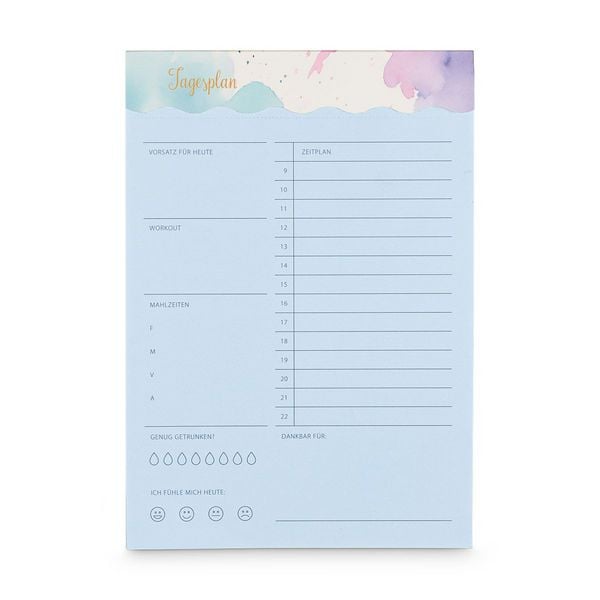 Idena Notizblock Tagesplaner undatiert 52 Blatt 100g/m² 14,8x21cm
