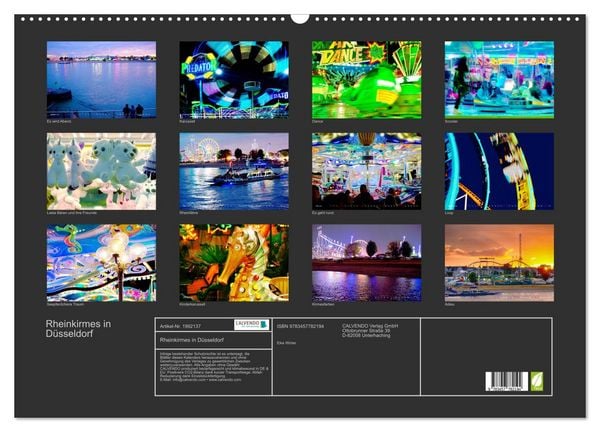 Produktbild: Rheinkirmes in D&uuml;sseldorf (Wandkalender 2026 DIN A2 quer), CALVENDO Monatskalender