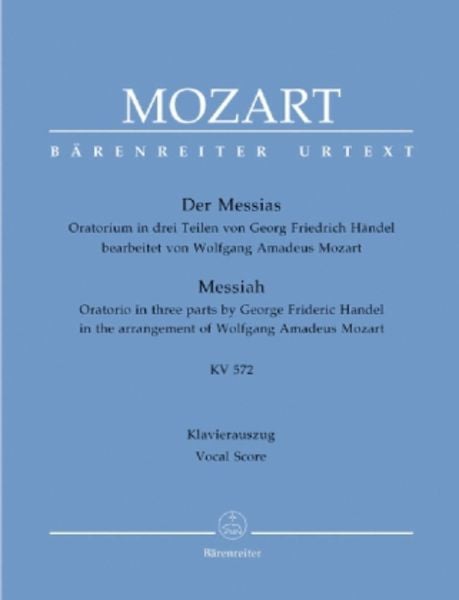 Der Messias KV 572 (Mozart/Händel), Klavierauszug