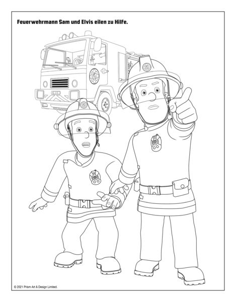 Produktbild: Feuerwehrmann Sam: Mein Mal- und Stickerspa&szlig;